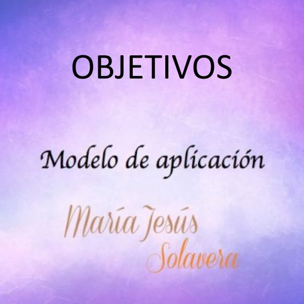 Modelo de Aplicación: Objetivos